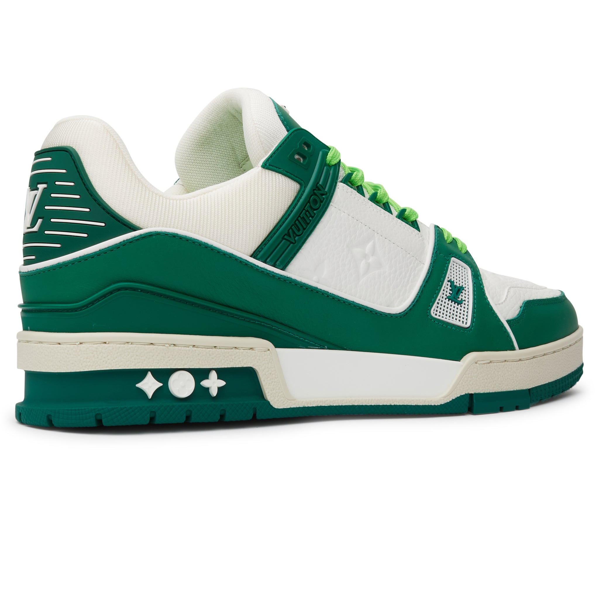 Image of Louis Vuitton LV Trainer White Green Sneaker